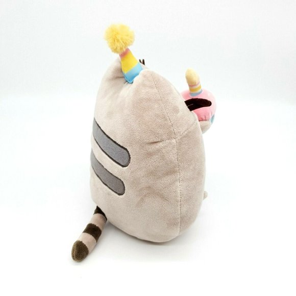 GUND Pusheen Birthday Cupcake Plush Stuffed Animal, Gray, 10.5" Snackables Clean - Picture 5 of 7